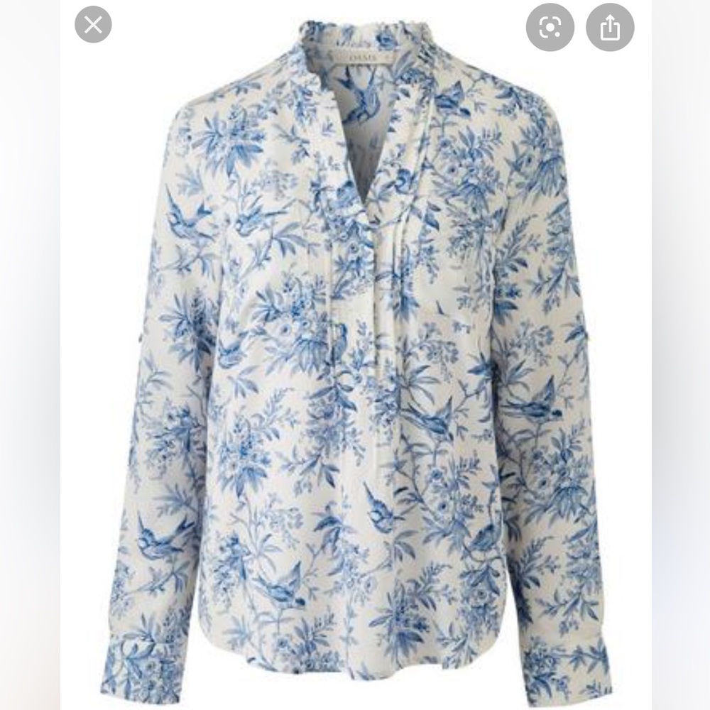 Oasis Floral Henley Blouse - BNWT!